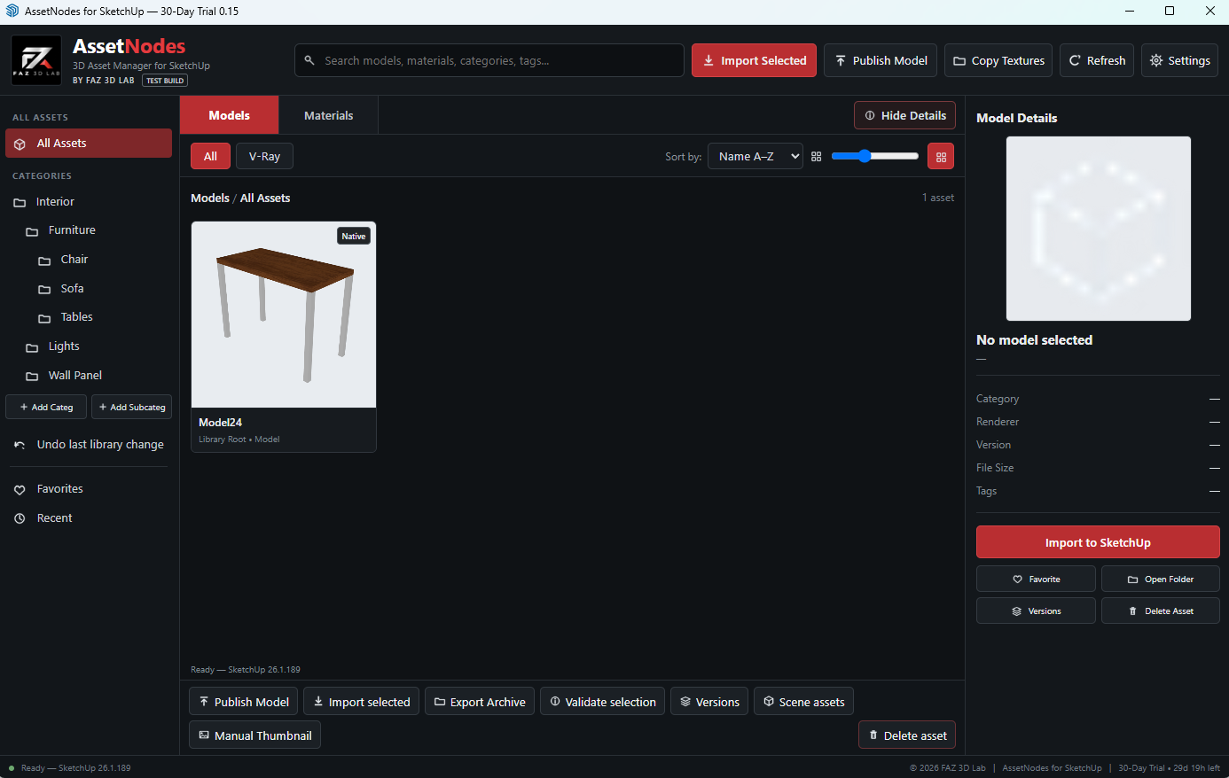 SketchUp Models library